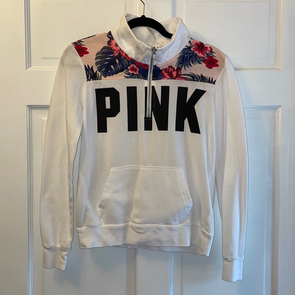 Victoria’s Secret Pink 1/2 Zip Sweatshirt Size Small